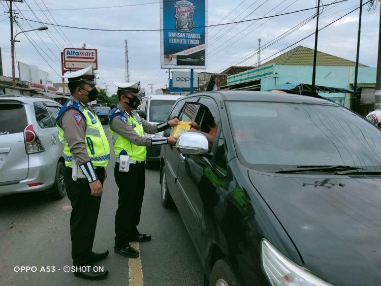 Satlantas Polres Pringsewu Kampanye Tertib Lalu Lintas