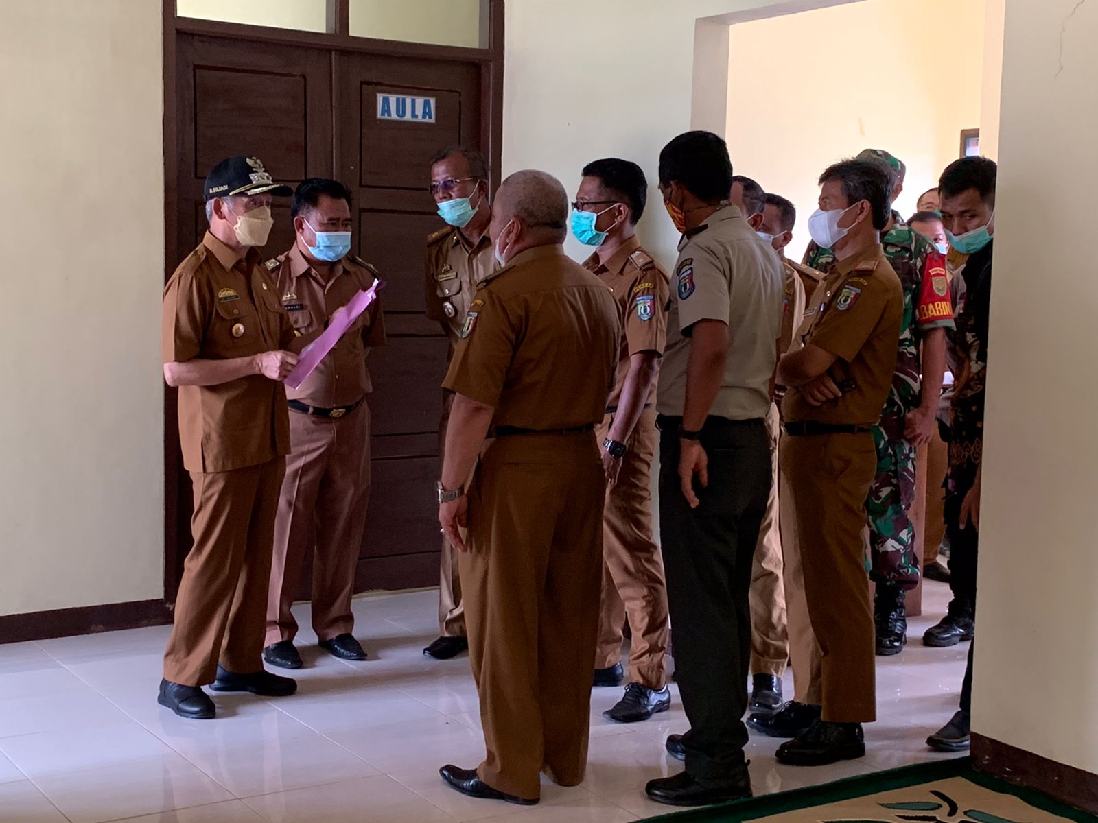 Rumah Singgah Covid-19 di Kunjungi Bupati Sujadi