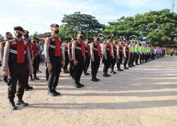 Polres Pringsewu Apel Gabungan