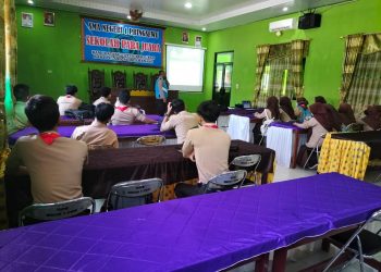 Sosialisasi Penerimaan Polri di SMAN 1 Pringsewu, tanggamus.lappung.com