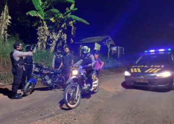 Polres Pringsewu Patroli Malam, pringsewu.lappung.com