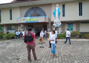 Polres Pringsewu Amankan Perayaan Jumat Agung, pringsewu.lappung.com