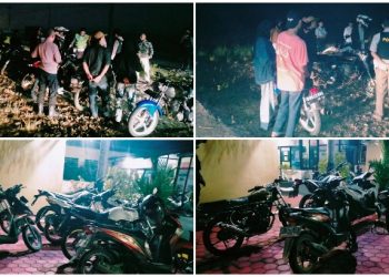 Polres Pringsewu Gerebek Balapan Motor, pringsewu.lappung.com