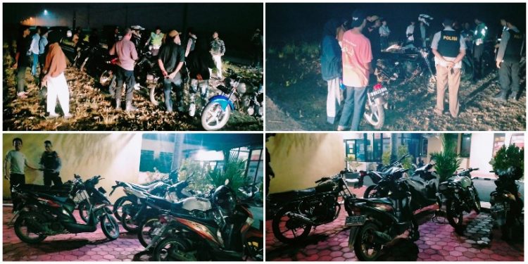 Polres Pringsewu Gerebek Balapan Motor, pringsewu.lappung.com