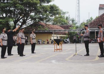 Sertijab Kabag Operasional dan Kapolsek Pardasuka