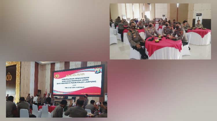 Jajaran Polres Pringsewu Ikuti Sosialisasi HAM