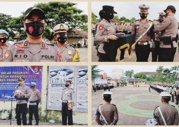 Polres Pringsewu Gelar Apel Pasukan Operasi Patuh Krakatau Tahun 2022