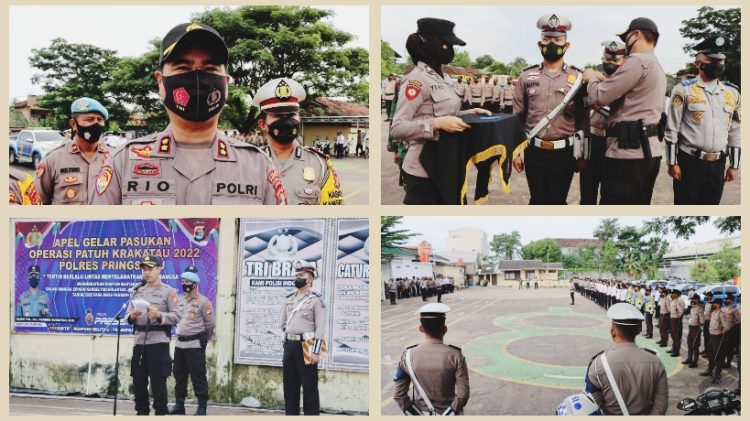 Polres Pringsewu Gelar Apel Pasukan Operasi Patuh Krakatau Tahun 2022