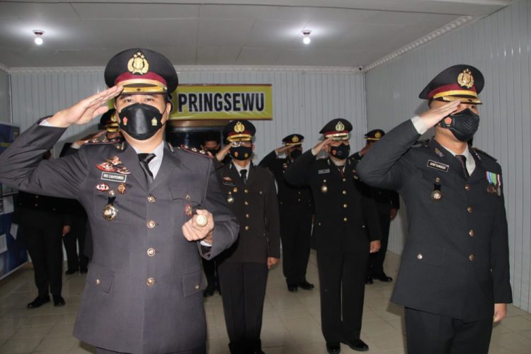 Polres Pringsewu Ikuti Upacara Hari Lahir Pancasila