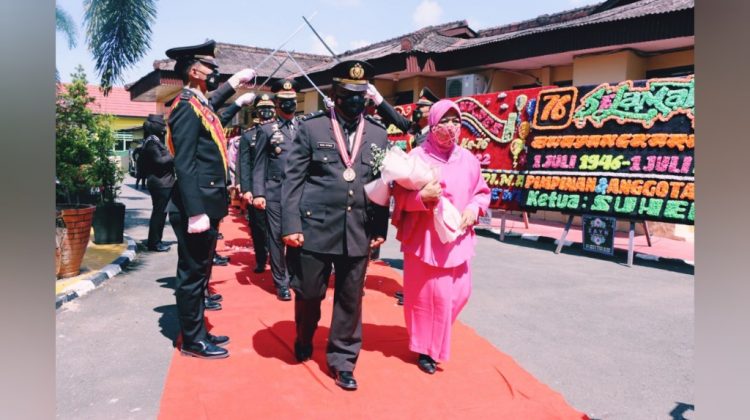 Pelepasan Dua Perwira di Polres Pringsewu