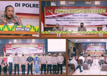 Tim Puslitbang Polri Penelitian di Polres Pringsewu