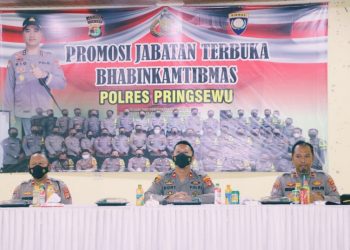 Asesmen Jabatan Bhabinkamtibmas di Polres Pringsewu