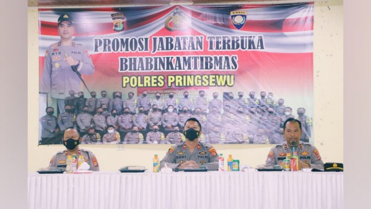 Asesmen Jabatan Bhabinkamtibmas di Polres Pringsewu