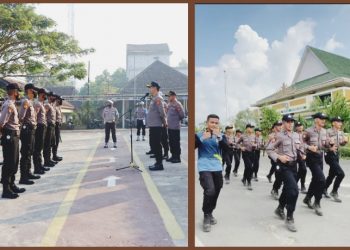 Polres Pringsewu Gelar Tradisi Pembinaan