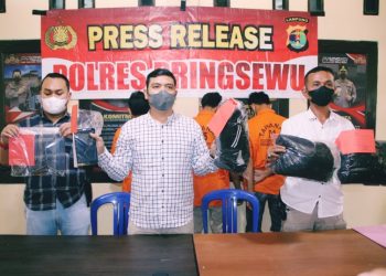 Polsek Pringsewu Ringkus Tiga Pelaku Curanmor