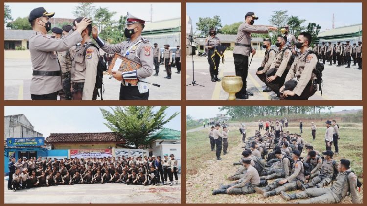 Polres Pringsewu Gelar Tradisi Pembaretan