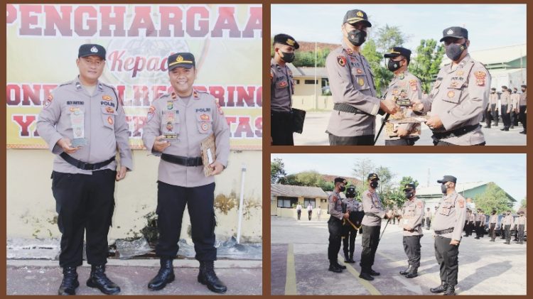 Personel Polres Pringsewu Raih Penghargaan