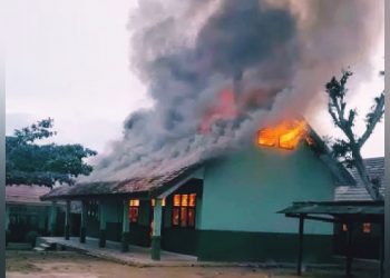 Kebakaran di SMP Satu Atap Pagelaran Utara