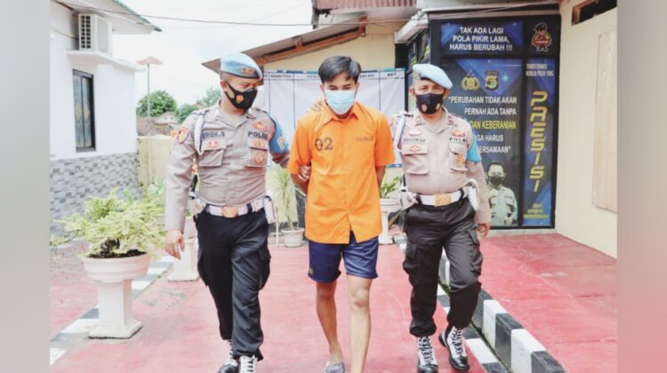 Polres Pringsewu Tangkap Kurir Sabu