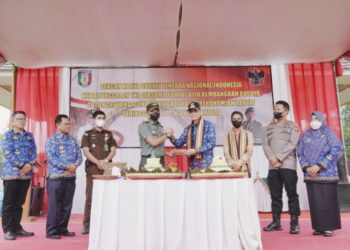Pembukaan Karya Bakti TNI Kodim 0424 Tanggamus Tahun 2022