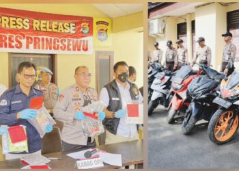 Polres Pringsewu Tangkap 27 Pelaku Kejahatan