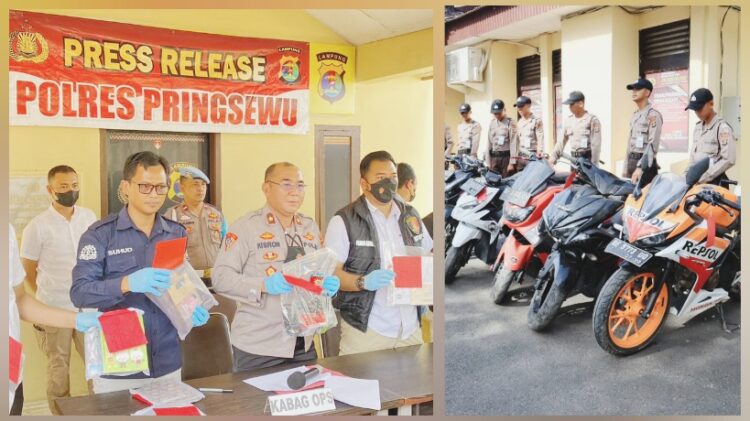 Polres Pringsewu Tangkap 27 Pelaku Kejahatan