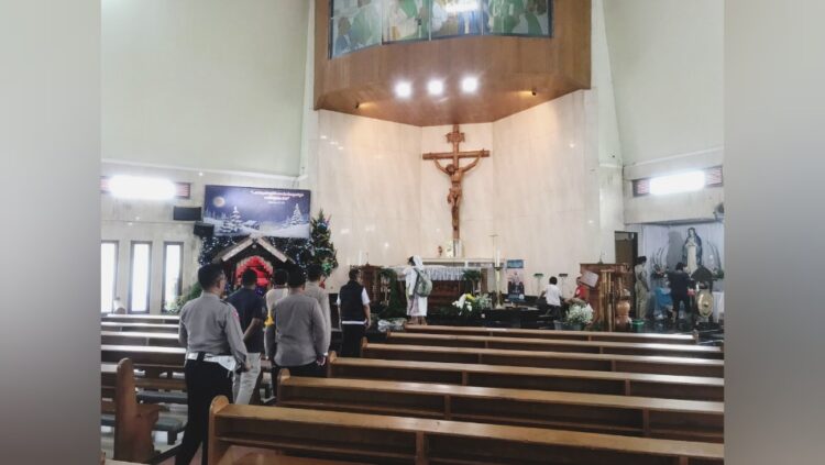 Polres Pringsewu Amankan Gereja