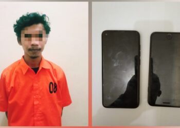 Curi Tiga Handphone Tetangganya