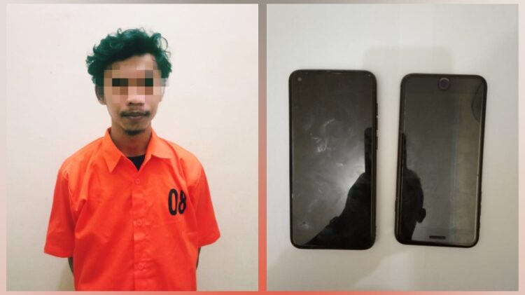 Curi Tiga Handphone Tetangganya
