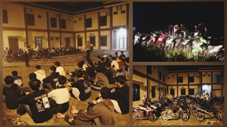 Balapan Motor Liar di Pringsewu